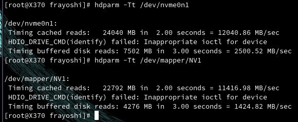 hdparm nvme m2 tests before OPAL2